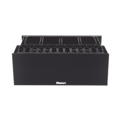 Organizador de Cables Horizontal NetManager de Alta Densidad, Doble (Frontal y Posterior), Para Rack de 19in, 4UR