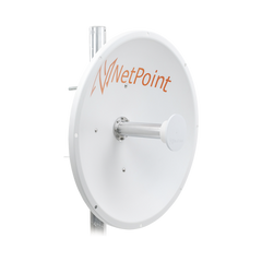 Antena Direccional de alto rendimiento / diámetro de 60 cm / 4.9-6.4 GHz / Ganancia 30 dBi / SLANT de 45 ° y 90 ° / Ideal para 30 km / Conector N-Hembra / Montaje y jumpers incluidos.