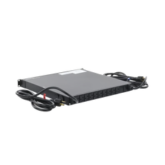 PDU Monitoreable de Transferencia Automática ATS (Fuente Redundante), Con 10 Salidas 5-15R, Enchufes de Entrada L5-20P, Instalación Horizontal de 19in, 1UR, 20 Amp, 120 Vca