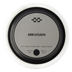 (HikFire) Detector de Humo Fotoeléctrico / Tecnología Dual de Luz / Alerta de ≥85 dB@3 m / Batería de Litio / Instalación en Techo