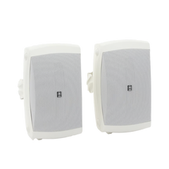 Altavoces de Montaje en Superficie de 2 vias | Woofer 5 in, Tweeter 0.5 in | Semi-Exterior, 6 ohms | Par Color Blanco