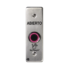 Interruptor IR NoTouch® de Acero Inoxidable, Montaje Delgado, Caja Posterior, ABIERTO