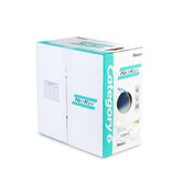 Bobina de Cable UTP de 305 Metros (1000 Pies) de Cobre, NetKey, Gris Claro, Categoría 6 (24 AWG), 1000Mbps, Riser (CMR), de 4 Pares