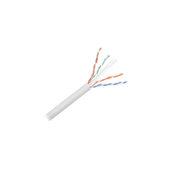 Bobina de Cable UTP de 305 m. de Cobre, NetKey, Gris Claro, Categoría 6 (24 AWG), 1000Mbps, Riser (CMR), de 4 pares