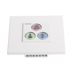 Modulo de 3 Botones iluminados para habitación de Hospital / Alarma / Cancelar y Código Azul / BUS RS485 / Compatible con NX0019/B, NX1021 Y NX0015