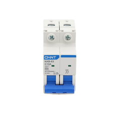 Pastilla para Riel Din, 2 Polos, 10 Amp, Vca:110/415v, 6kA, Catálogo: NXB632PC10, Serie: NXB-63.