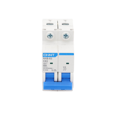 Pastilla para Riel Din, 2 Polo, 63 Amp, Vca:110/415v, 6kA, Catálogo: NXB632PC63, Serie: NXB-63.