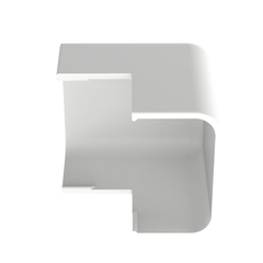 Esquinero exterior, para uso con canaleta LD10, material ABS, Color Blanco