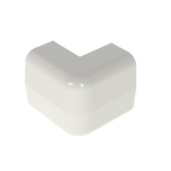 Esquinero exterior, para uso con canaleta LD5, material ABS, Color Blanco Mate