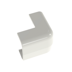 Esquinero exterior, para uso con canaleta LD5, material ABS, Color Blanco Mate
