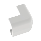 Conducto Portacables Superficial tipo Empalme Esquina Exterior Baja Tensión LD5, color Blanco de PVC Rígido de Cierre Rápido.