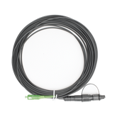 Jumper de Fibra Óptica, conector SC/APC - conexión a caja FDP460, redondo, 10 metros, forro 3 mm, G657A2, negro