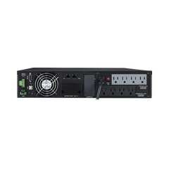 UPS de 1500 VA/1350 W, Online Doble Conversión, Entrada 120 Vca NEMA 5-15P, Onda Senoidal Pura, Rack o Torre de 2 UR, Con 8 Tomas NEMA 5-15R