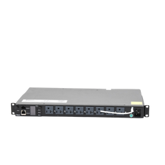 PDU Switchable y Monitoreable por Toma (MS) para Distribución de Energía, Enchufe de Entrada NEMA 5-15P, Con 8 Salidas 5-20R, Horizontal 19in, 120 Vca, 15 Amp, 1UR