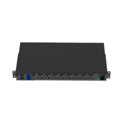 PDU Switchable y Monitoreable por Toma (MS) para Distribución de Energía, Enchufe de Entrada NEMA L5-20P, Con 8 Salidas 5-20R, Horizontal 19in, 120 Vca, 15 Amp, 1UR