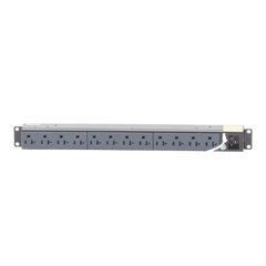 PDU Básico para Distribución de Energía, Enchufe de Entrada NEMA 5-15P, Con 12 Contactos NEMA 5-20R, Instalación Horizontal de 19in, 1UR, 15 Amp, 120 Vca