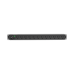 PDU Básico para Distribución de Energía, Enchufe de Entrada NEMA L5-20P, Con 12 Contactos NEMA 5-20R, Instalación Horizontal de 19in, 1UR, 20 Amp, 120 Vca