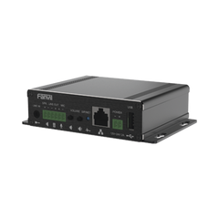 Gateway para Voceo IP/SIP, Entrada de audio (3.5mm), salida de amplificador integrado de hasta 30W, puerto USB (reproducción de MP3),