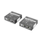 Kit extensor IP y PoE por cable UTP CAT5E hasta 500 mts @ 100 mbps