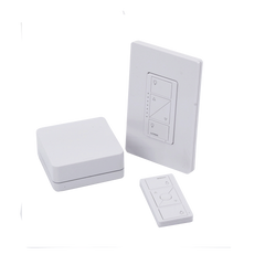 (Caseta Wireless) Kit Hub controlador, atenuador (dimmer), control y tapa.