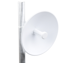 PowerBeam airMAX M5, larga distancia, frecuencia 5 GHz (5170-5875 MHz) con antena tipo plato de 25 dBi