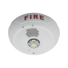 Sirena con Lámpara LED Estroboscópica, Montaje en Techo, Nivel de Candelas Seleccionable, Color blanco , Nuevo Diseño Moderno y Elegante y Menor Consumo de Corriente