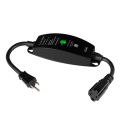 Enchufe inteligente para exteriores de 120 V y 15 A para iluminación y motores de 1/2 HP, con control Pico directo o app y geovallado mediante Smart Bridge, Caseta Wireless