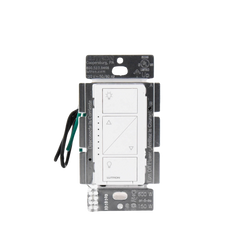 (Caseta Wireless) Atenuador de pared. Aumenta/Disminuye Intensidad de Iluminación. No requiere cable neutro. 150W LED / 600W INC/HAL