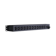 PDU Básico Para Distribución de Energía, Con 12 Tomas NEMA 5-15R Traseras, 1UR, 15 Amp, 120 Vca