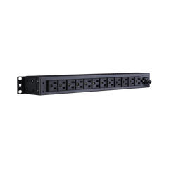 PDU Básico Para Distribución de Energía, Con 12 Tomas NEMA 5-15R Traseras, 1UR, 15 Amp, 120 Vca