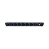 PDU Básico Para Distribución de Energía, Con 8 Tomas NEMA 5-15R Traseras y 2 Tomas 5-15R Frontales, 1UR, 15 Amp, 120 Vca