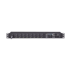 PDU Switchable por Toma, Para Distribución de Energía, Entrada 120 Vca NEMA 5-15P, Con 8 Salidas NEMA 5-15R, Horizontal 19in, 1UR