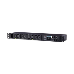 PDU Switchable y Monitoreable por Toma, para Distribución de Energía, Entrada 200-240 Vca NEMA L6-20P, Con 8 Salidas C13, Horizontal 19in, 2UR