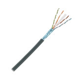 Bobina de Cable Planta Externa con Gel, de 4 Pares, Cat6A, Blindado F/UTP, Color Negro, 305 Metros (1000 Pies)