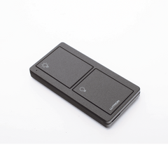 Control Pico inalámbrico de 2 botones para encender y apagar iluminación en sistemas Lutron como Caseta Wireless y RadioRA 2, color Midnight satinado