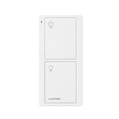 Control remoto inalámbrico Pico de 2 botones para encender y apagar luces, usable como control de mano o de pared, compatible con Caseta Wireless, RadioRA 2 y HomeWorks QS