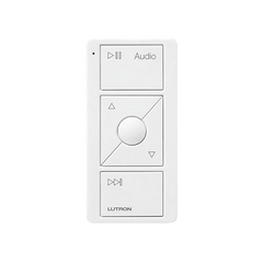 Control Pico inalámbrico para audio con Sonos: reproducir, pausar, volumen y favoritos; requiere hub Caseta Wireless, RA2 Select, RadioRA 3 o HomeWorks