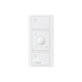 Control remoto PICO 3 botones encender/apagar, subir/bajar intensidad, color blanco, complemente con un atenuador Caseta, RA2, RadioRa2.