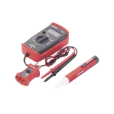 KIT Básico 3 en 1 con Multímetro Digital + Detector de Tensión sin Contacto + Comprobador de Fase GFCI