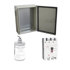 Kit de Centro de Carga Trifasico Para Corriente Alterna, Breaker de hasta 690 Vc de 63 A con Supresor de Descargas Atmosféricas.