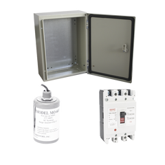 Kit de Centro de Carga Trifasico Para Corriente Alterna, Breaker de hasta 690 Vc de 125 A con Supresor de Descargas Atmosféricas.