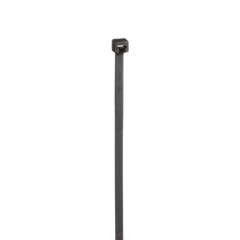 Cincho de Nylon 6.6, de 203mm largo x 3.6mm ancho, Color Negro. Paquete de 1000 Piezas