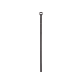 Cincho de Nylon 6.6 de Bloqueo, 203 mm largo x 2.5mm ancho, Color Negro, Exterior Resistente a Rayos UV, Paquete de 100pz