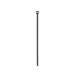 Cincho de Nylon 6.6 de Bloqueo, 203 mm largo x 2.5mm ancho, Color Negro, Exterior Resistente a Rayos UV, Paquete de 100pz