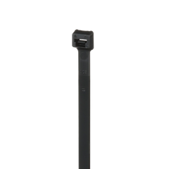 Cincho de Nylon 6.6 Pan-Ty, 368mm largo x 7.6mm ancho, Color Negro, Exterior Resistente a Rayos UV, Paquete de 100pz