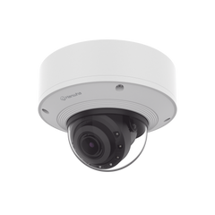 Cámara Domo 2MP Solid EDGE / Wisenet WAVE embebido / Antivandalica / Lente Motorizado de 4.38 A 9.33mm / P-Iris / WDR 120dB / 2TB SSD / IP66, IP67, IK10+, NEMA4X, IP6K9K