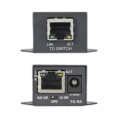 Transmisor PoE/PoE+ Para Uso con Receptor POEXRX1, Hasta 610 Metros (2000 ft) con Cable Cat5e o Cat6, 10/100Mbps