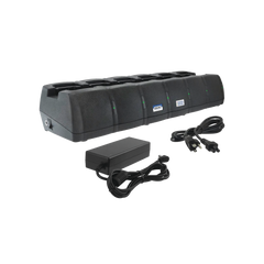 Multicargador de 6 cavidades para radios Icom IC-F3003, IC-4003 para baterías Ni-Mh BP264 o genéricas.