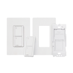 (Caseta Wireless) Kit, Apagador, base para empotrar en pared el control remoto PICO, tapa, ideal para el control de iluminación,.