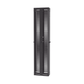 Organizador Vertical PatchRunner™, Doble (Frontal y Posterior), Para Rack Abierto de 45 Unidades, 8in de Ancho, Color Negro